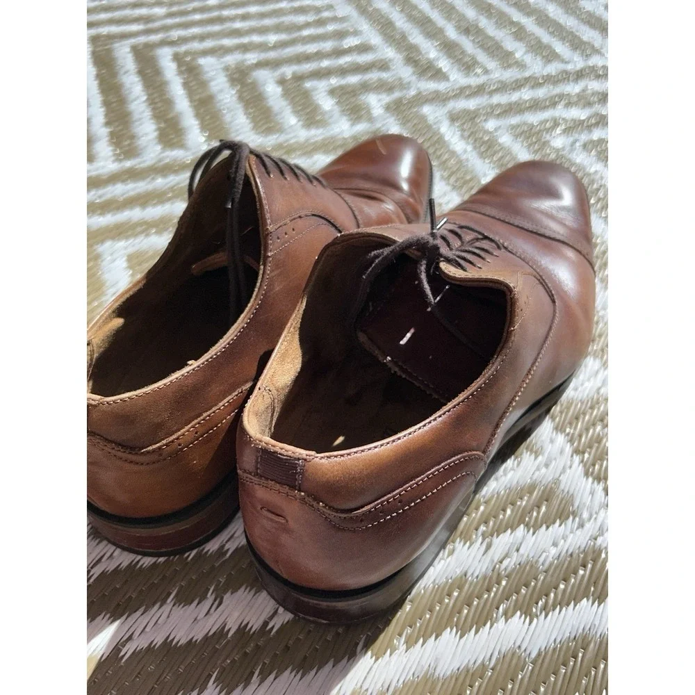 classic Florsheim Cap Toe Oxford Dress Shoes Brown 10.5